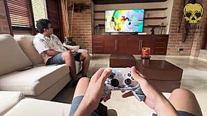 fuck my stepbrother's best friend before he comes back!