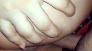 Double penetration with dildo and neighbor!