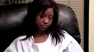 Therapist scissoring beautiful patient unprofessionally 😏