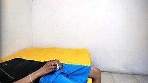 young guy jerks off in aunt's room