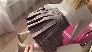 i love this hot cute blonde gamer taking cock in her tight pussy