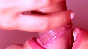 In college, Russian student Nastya gives a blowjob that makes her famous