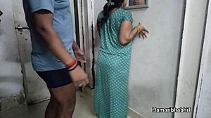 Hot Indian Bhabhi Has Passionate Sex in Sexy Gown.