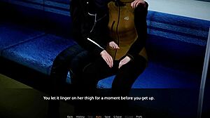 We embark on a night train play with a neutral ending