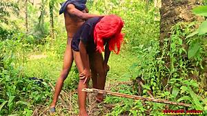 Naughty College Babe Fucks Roommate In The Bush