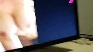 horny subslut wanks daddy's cock with toys