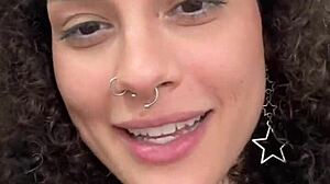 watch me unleash my latina heat in first pov sloppy deepthroat masturbation cum on tits 😈