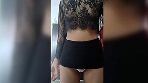 i touch myself good in mini skirt begging for anal