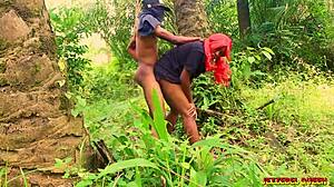 Naughty College Babe Fucks Roommate In The Bush