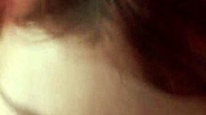 GLASSED-UP KARLA ROSE DROPS TO HER KNEES LOCKING EYES IN POV WHILE SUCKING MY WRAPPED COCK WITH HUNGRY FORCE