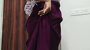 College girl fingers herself with a big eggplant in homemade creamy scene.