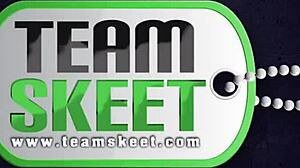 The tattooed Latin teen gets fucked hard in this video