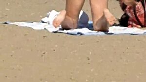 Pink Princess On Hidden Beach Candid