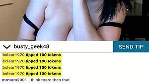 This busty geek on Chaturbate shows off her big tits