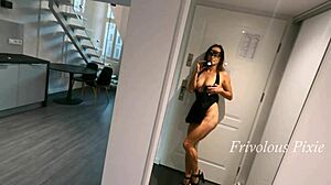 Aggressive delivery guy fucked me hard because I had no money!