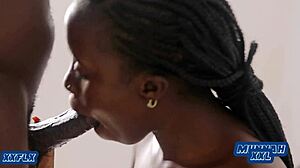 Can he control his throbbing dick in her mouth?