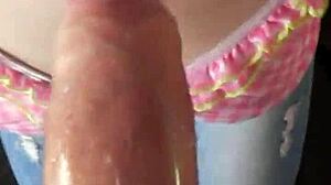 GLASSED-UP KARLA ROSE DROPS TO HER KNEES LOCKING EYES IN POV WHILE SUCKING MY WRAPPED COCK WITH HUNGRY FORCE