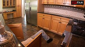 slutty stepdaughter sucks stuck stepdad 😈