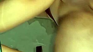 la vecina me invitó a su casa a tomar café pero mientras lo preparaba la follé 😏