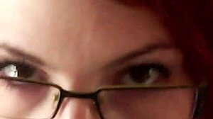 GLASSED-UP KARLA ROSE DROPS TO HER KNEES LOCKING EYES IN POV WHILE SUCKING MY WRAPPED COCK WITH HUNGRY FORCE