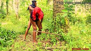 Naughty College Babe Fucks Roommate In The Bush