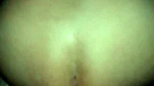 Latina couple bends over for doggystyle, natural tits swaying intimately