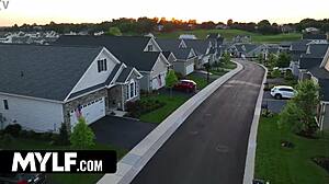 Valentine's day cum shower anna gets drenched by her neighbor and stepson