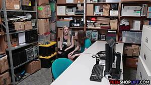 Young Couple Busted Fucking In A Store By A Mall Cop