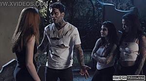 Her dead friends emerge out of the grave and coming for her