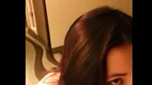 Submissive Girlfriend Deep Throating Under Domination