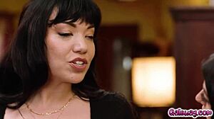 Personal assistant gal ritchie comes onto her boss little 18+ puck as a final bid to distract her to get her laptop 😏