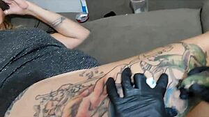 i got a tattoo done with an anal plug in my ass