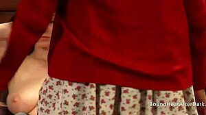 Horny Blonde Dom Undresses Tight Slaves.