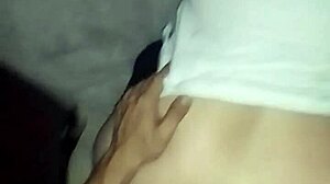 Latina couple bends over for doggystyle, natural tits swaying intimately