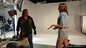 Sexy Teen 18+ Model Screws the Photographer in Erotic Roleplay