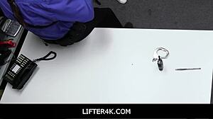 Lifter4k-Hot Brunette Teen 18+ Shoplifter Fucked By Horny Officer After Strip Search - Bianca Bangs Jack Vegas