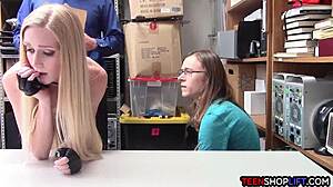 Young Couple Busted Fucking In A Store By A Mall Cop