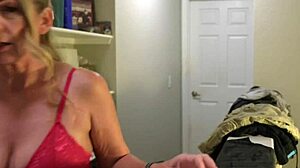 laundry day turns into intense facial for stepmom kymber leigh