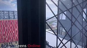 British University Student Sucking You Off in Stockings