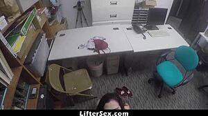 suspect lily jordan tries to escape but officer detains her