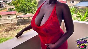 Early Morning Outdoor Boob Tit Fuck Masturbating and Squirting Full Video