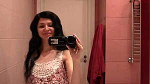 Beauty in socks enjoys solo play