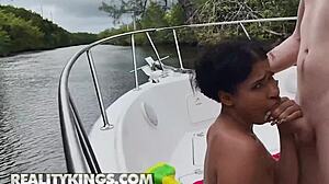 Lucky jimmy michaels gets to fuck horny brunette ryder reys pussy on a boat trip - reality kings