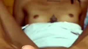 Pampering The Tiny Feet Of A Latina With A Relaxing Footjob