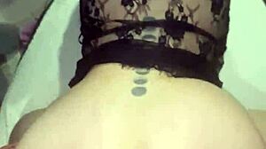 pawg latina milf bouncing big butt on husband's huge cock