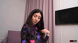 Cuckold husband invites friend to fuck horny slut wife Katty West