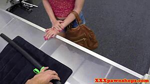 Wow, gorgeous pawn babe at office gets fucked from behind on hidden cam!