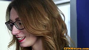 Euro Cfnm Femdom Edging Blokes Throbbing Cock