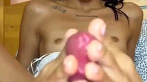 Pampering The Tiny Feet Of A Latina With A Relaxing Footjob