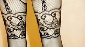 wow, milf does a sexy striptease with toys and gets big cock in tight holes